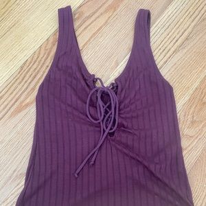 Urban outfitters purple top. Corset detailing